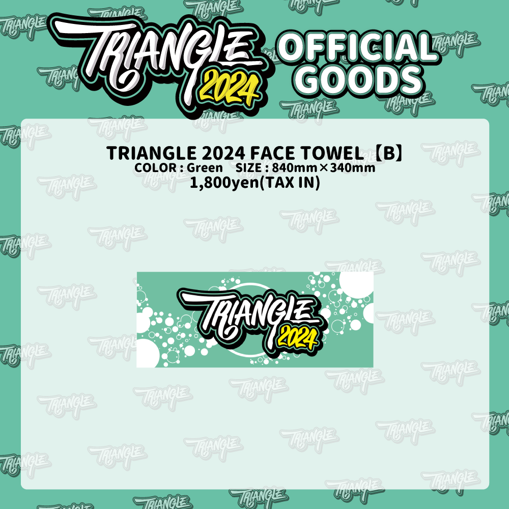 TRIANGLE 2024 FACE TOWEL【B】