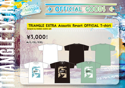 TRIANGLE EXTRA Acoustic Resort OFFICIAL T-shirt Designed by DAZZLE creative arts