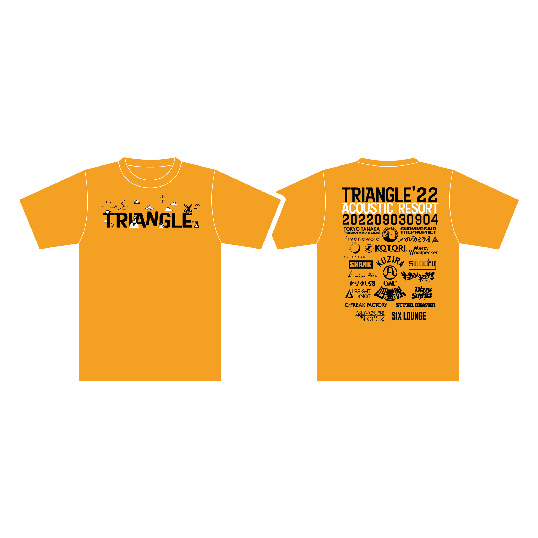 TRIANGLE’22 Acoustic Resort「POP T-SHIRTS」Designed by 九州デザイナー学院